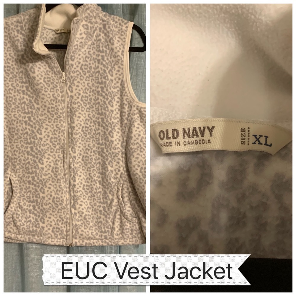 Cheetah print vest jacket